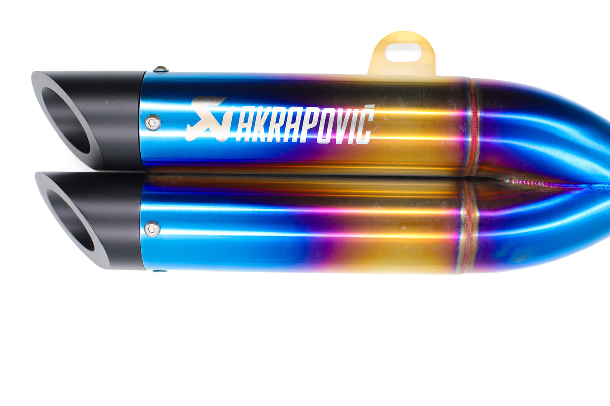 PIPETA AKRAPOVIC DOBLE SALIDA TORNASOL #2