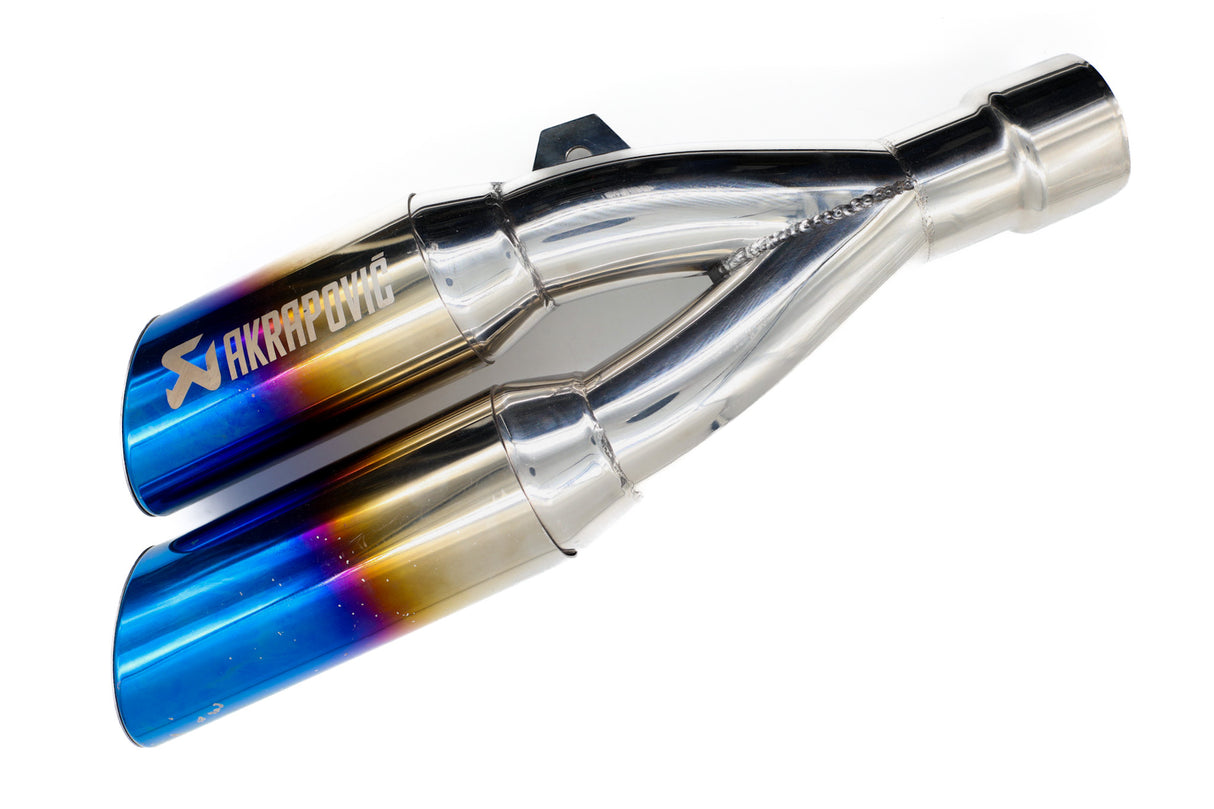 PIPETA AKRAPOVIC DOBLE SALIDA TORNASOL