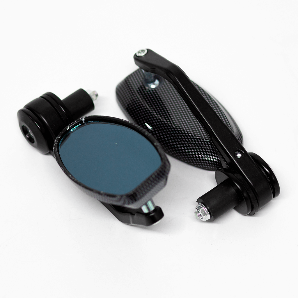 ESPEJO CAFE RACER TRIANGULO CARBONO