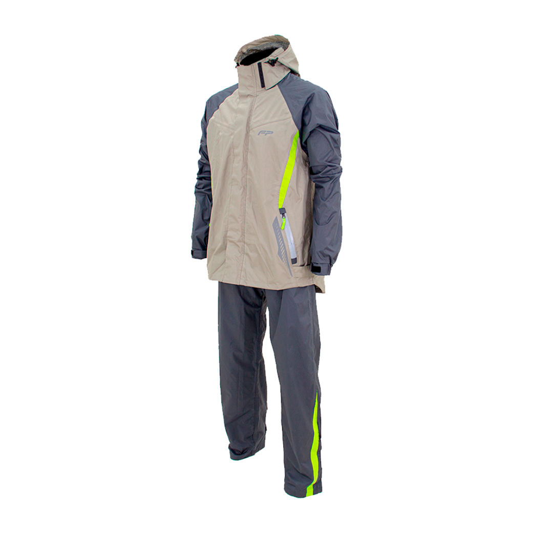 IMPERMEABLE TSUMANI GRIS AMARILLO TALLA L
