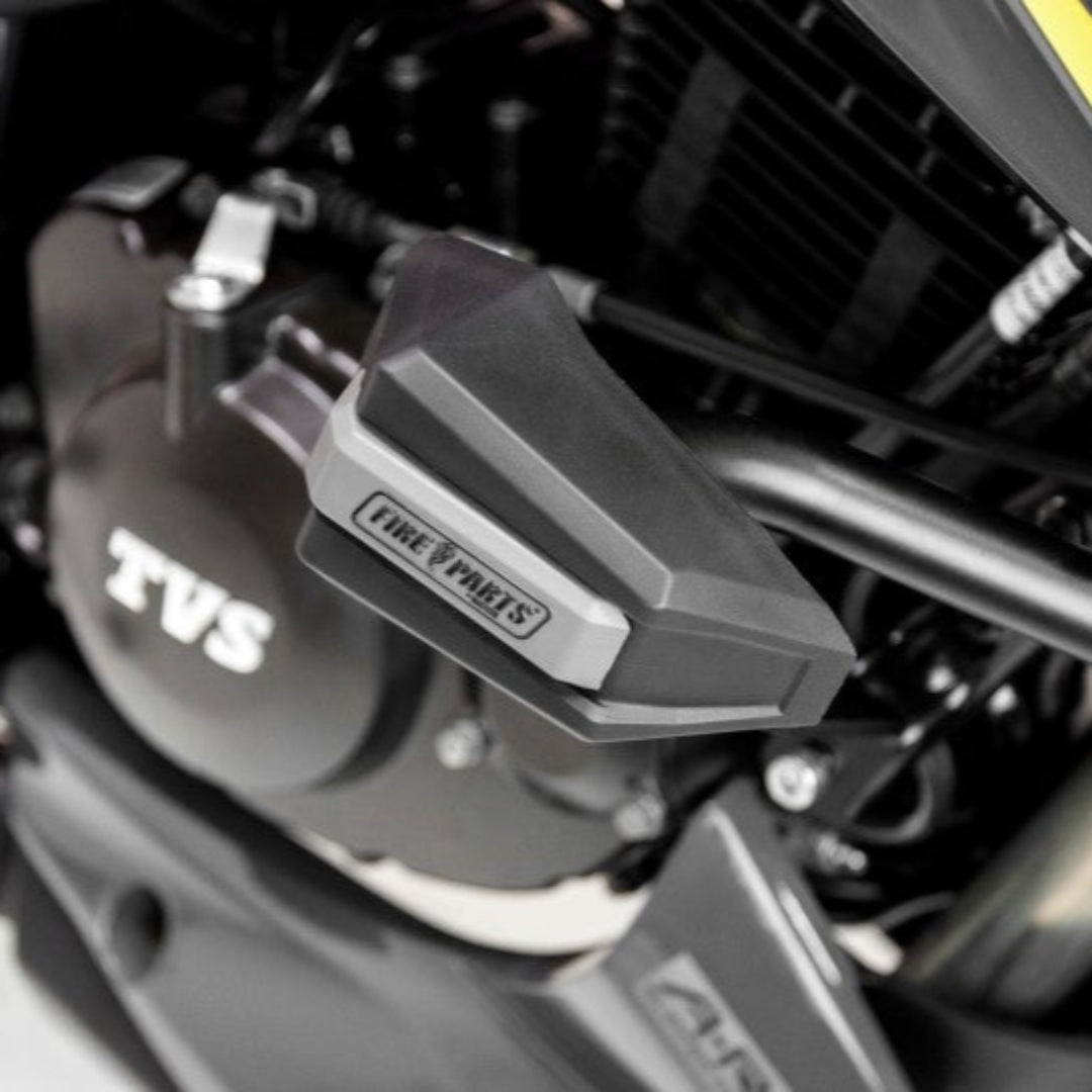 DEFENSA GHOST NEGRO-GRIS TVS APACHE 200