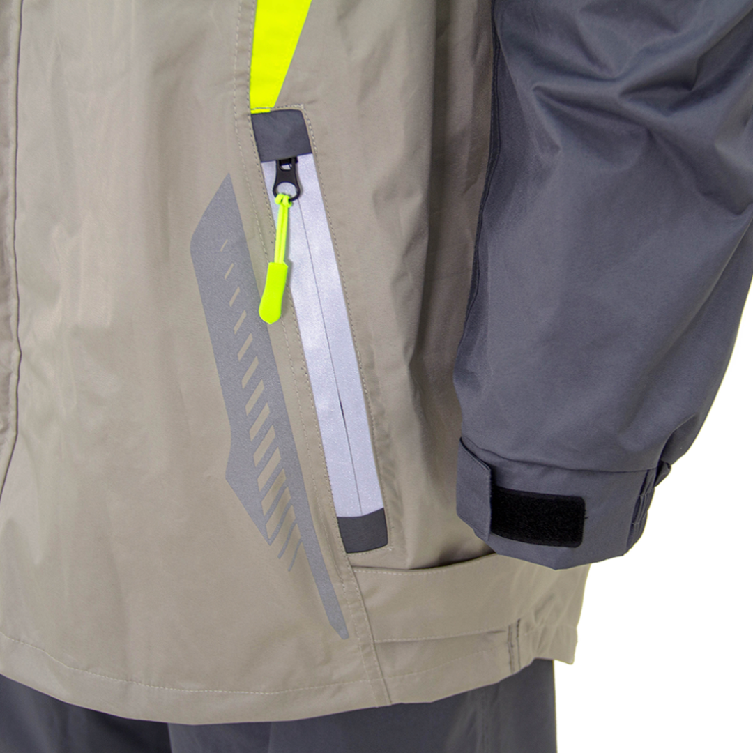 IMPERMEABLE TSUMANI GRIS AMARILLO TALLA L