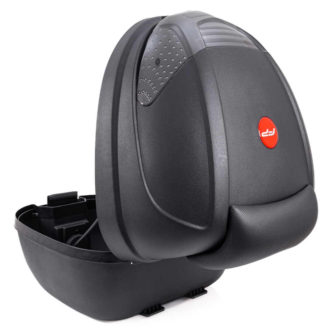 MALETA PLASTICA CARGO CASE FP33 DE 30 LITROS NEGRA CON ROJO