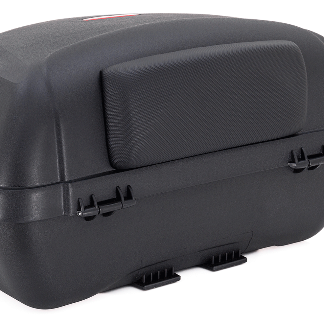 MALETA PLASTICA CROSSER CASE E65 DE 52 LITROS NEGRA CON NEGRA