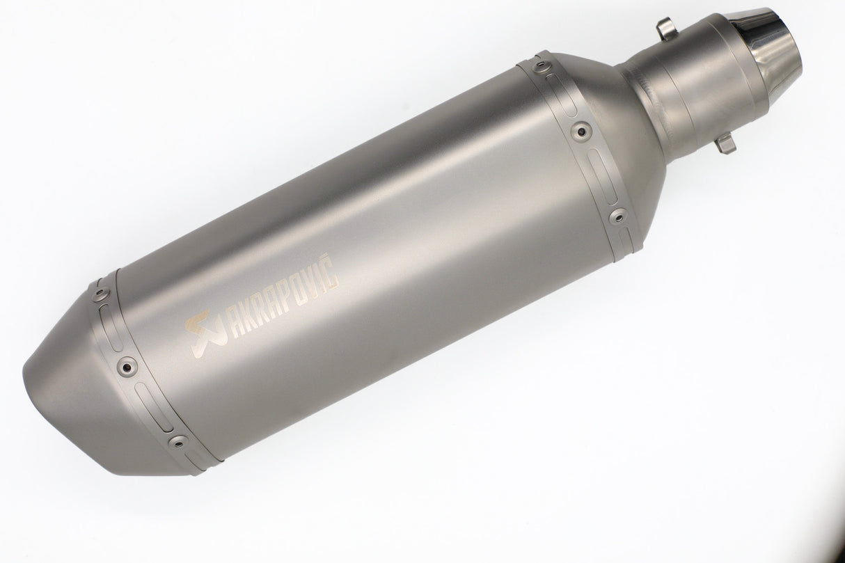 PIPETA AKRAPOVIC 6 LADOS PLATEADA MATE