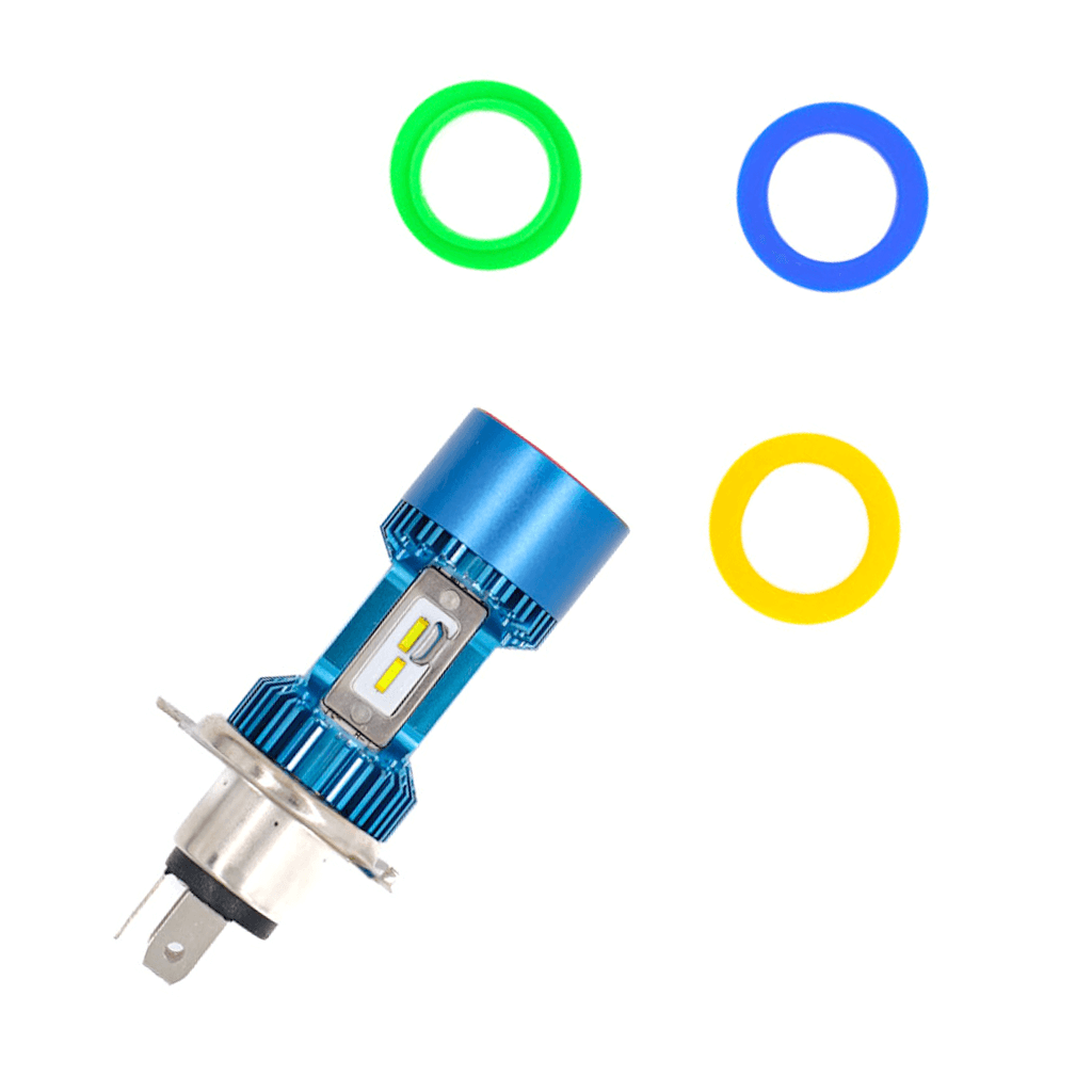 BOMBILLO FAROLA LED MULTICOLOR H4