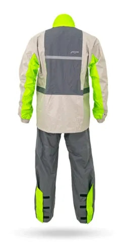 IMPERMEABLE CYCLONE GRIS NEON 2XL