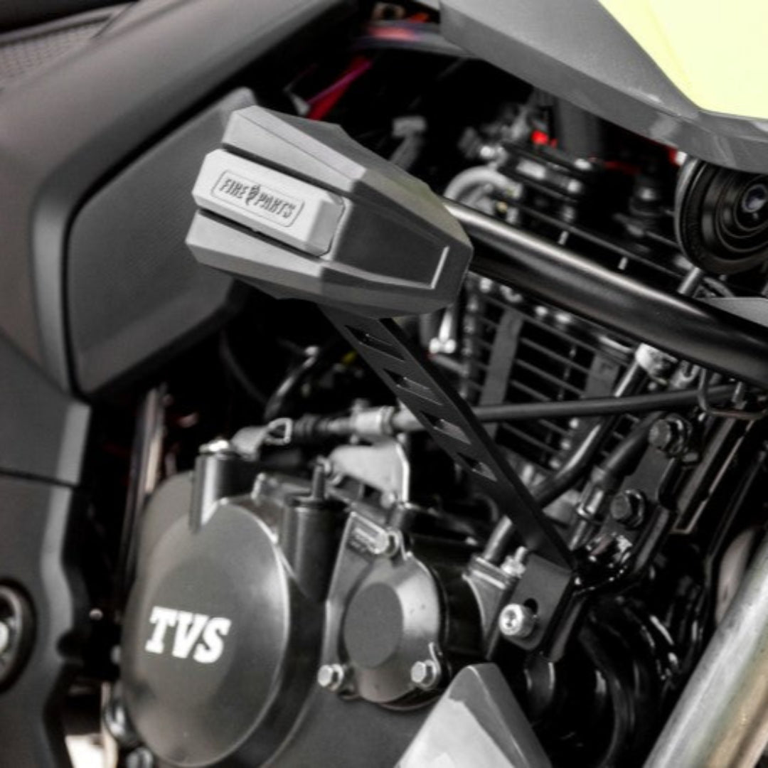 DEFENSA GHOST NEGRO-GRIS TVS APACHE 200