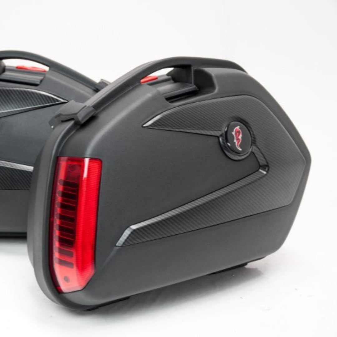 MALETAS LATERALES TOURMAX 22LT NEGRO-ROJO