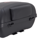 MALETA PLASTICA CROSSER CASE E65 52LITROS NEGRA-ROJA