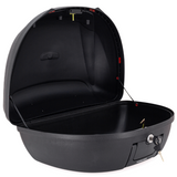 MALETA PLASTICA CROSSER CASE E65 52LITROS NEGRA-ROJA