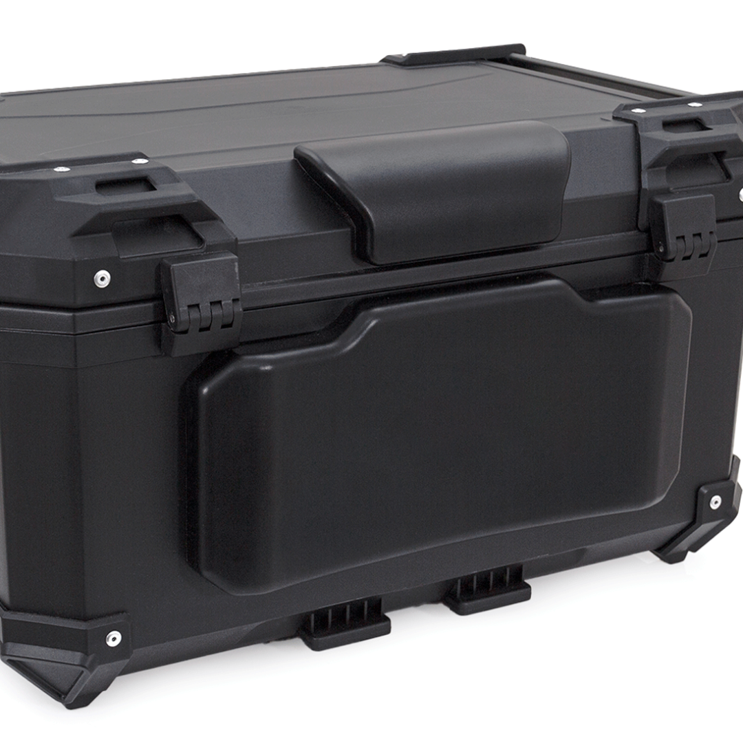 MALETA PLASTICA CUADRADA MAVERICK DE 60 LT NEGRA